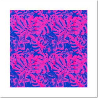 Bi Flag Hawaiian Pattern Posters and Art